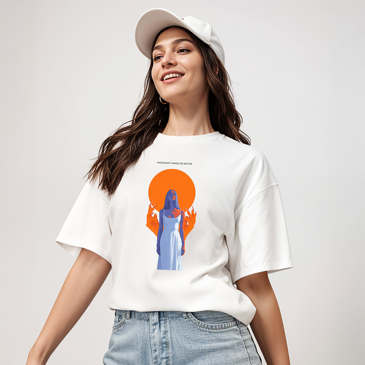 Moonlight Makes Me Better – Cooles Oversize Halloween T-Shirt